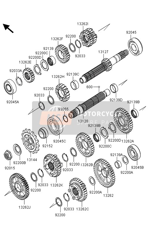 Kawasaki NINJA ZX-10R ABS 2013 Transmission for a 2013 Kawasaki NINJA ZX-10R ABS