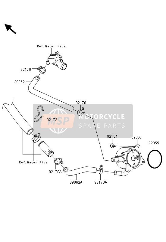 Kawasaki NINJA ZX-10R ABS 2013 Enfriador de aceite para un 2013 Kawasaki NINJA ZX-10R ABS