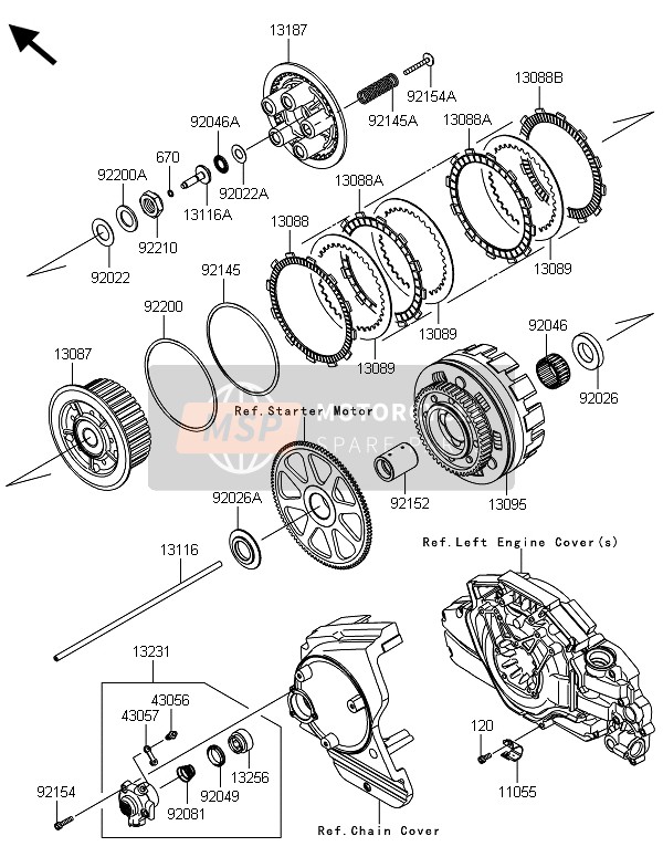 920260136, Spacer, Kawasaki, 1