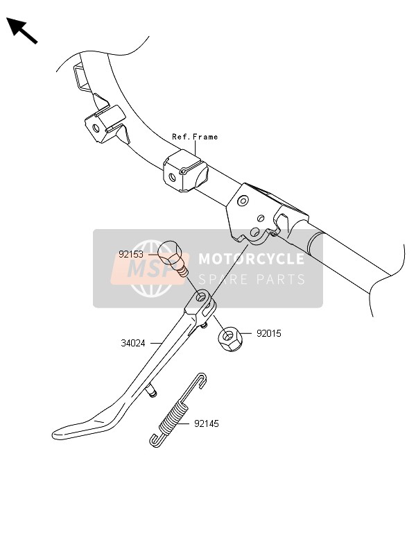 Kawasaki VN1700 VOYAGER ABS 2013 STÄNDER für ein 2013 Kawasaki VN1700 VOYAGER ABS