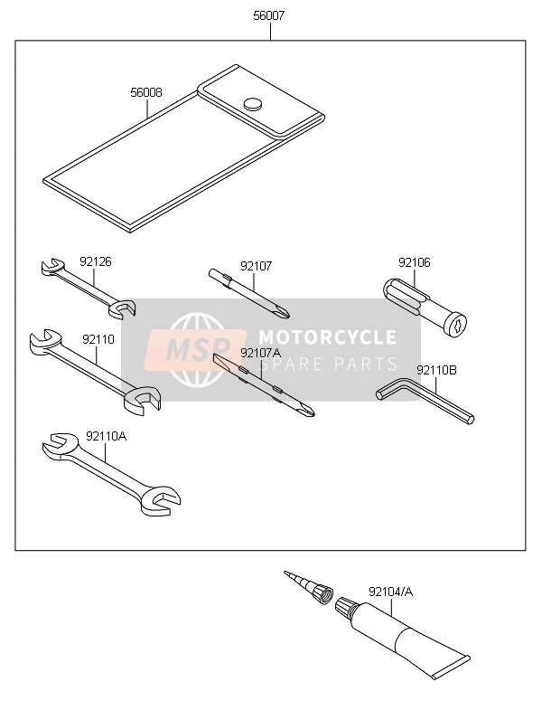 Kawasaki VN1700 VOYAGER ABS 2013 Owners Tools for a 2013 Kawasaki VN1700 VOYAGER ABS