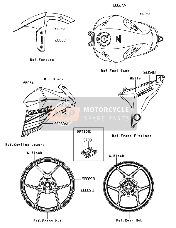 560692584, Pattern,Shroud,Rh, Kawasaki, 0