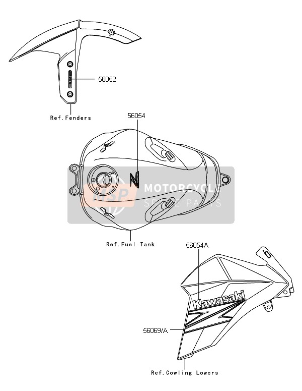 560692602, Pattern,Shroud,Lh, Kawasaki, 0