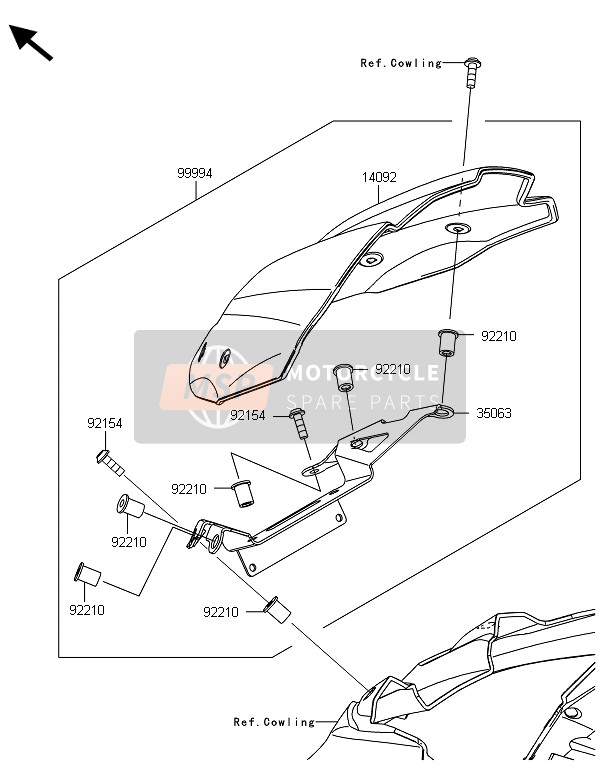 Kawasaki Z800 ABS-DDS 2013 Accessory (Meter Cover) for a 2013 Kawasaki Z800 ABS-DDS