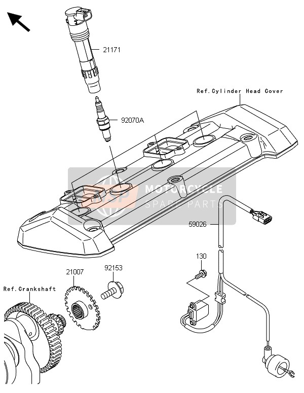 Kawasaki Z800-ADS 2013 Ignition System for a 2013 Kawasaki Z800-ADS