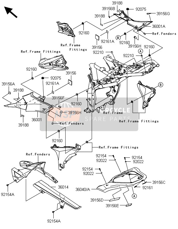 Kawasaki Z800-ADS 2013 Side Covers & Chain Cover for a 2013 Kawasaki Z800-ADS