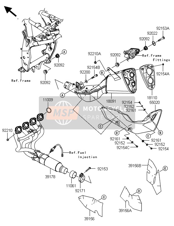 Kawasaki Z800-CDS 2013 Muffler(S) for a 2013 Kawasaki Z800-CDS