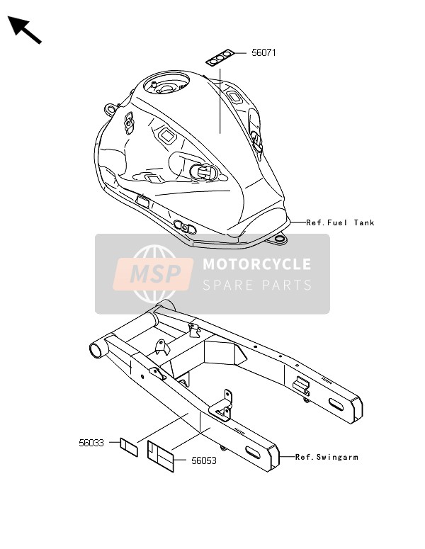 Kawasaki Z800-CDS 2013 ETIKETTEN für ein 2013 Kawasaki Z800-CDS