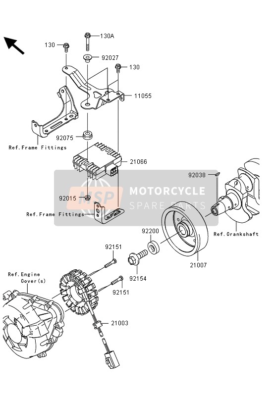 Kawasaki Z1000SX 2013 Generator for a 2013 Kawasaki Z1000SX