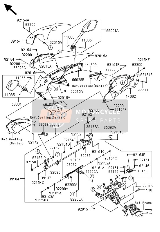 550280507660, Tete De Fourche, M.S.Black, Kawasaki, 2