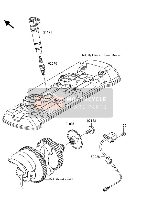 Kawasaki Z1000SX ABS 2013 ZÜNDANLAGE für ein 2013 Kawasaki Z1000SX ABS