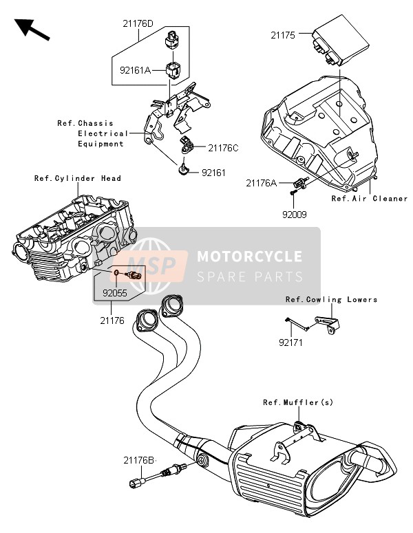 Kawasaki ER-6F ABS 2014 Fuel Injection for a 2014 Kawasaki ER-6F ABS