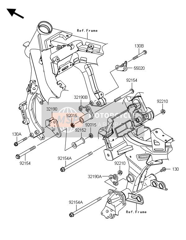 Kawasaki ER-6N 2014 MOTORBOCK für ein 2014 Kawasaki ER-6N