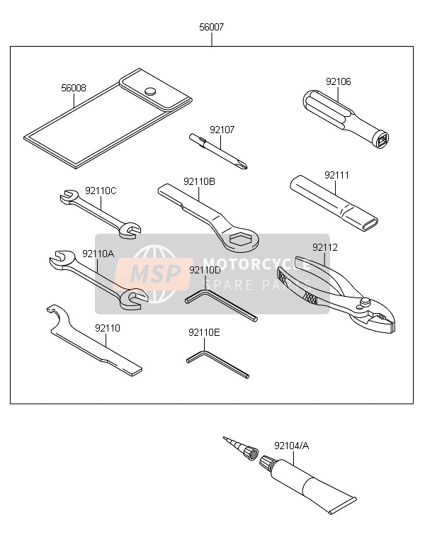 Kawasaki NINJA 300 2014 Outils des propriétaires pour un 2014 Kawasaki NINJA 300