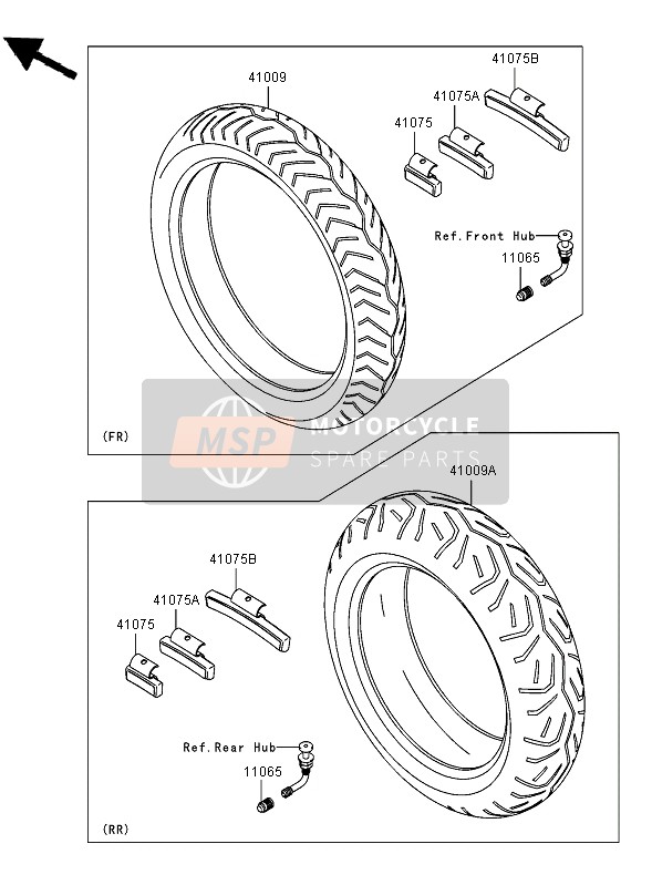 Kawasaki VN1600 CLASSIC 2006 Tyres for a 2006 Kawasaki VN1600 CLASSIC