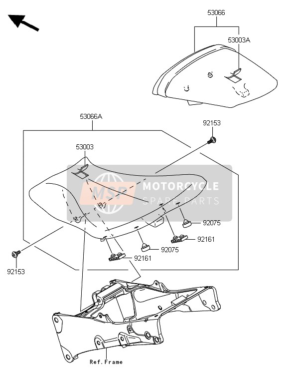 Kawasaki NINJA ZX-6R 2014 Posto A Sedere per un 2014 Kawasaki NINJA ZX-6R