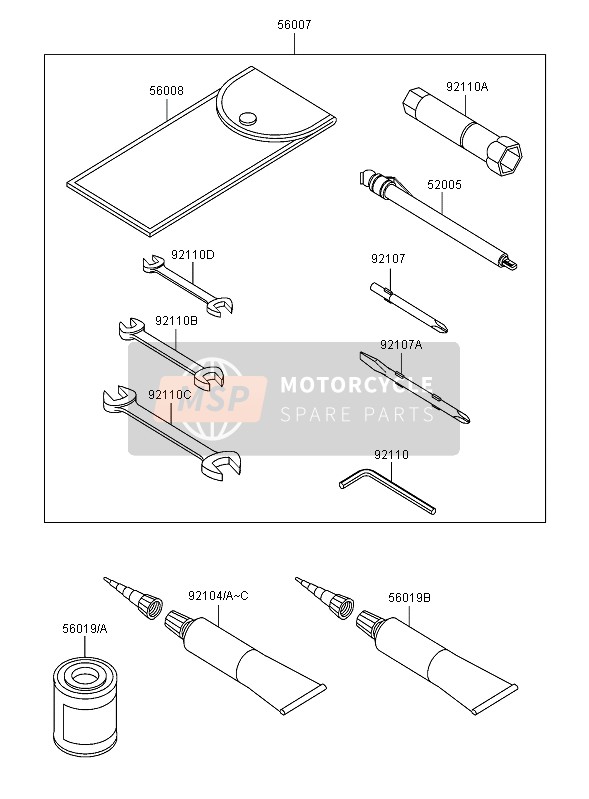 Kawasaki VN1600 CLASSIC 2006 Outils des propriétaires pour un 2006 Kawasaki VN1600 CLASSIC