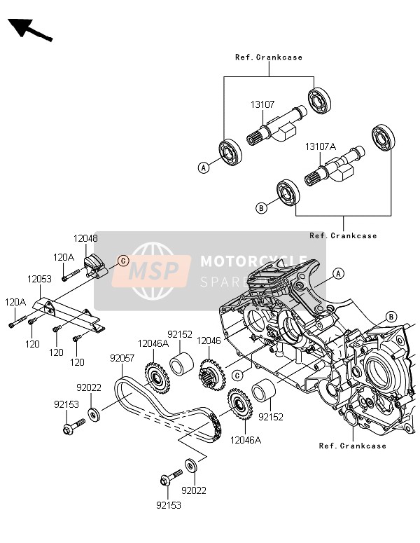 Kawasaki VN1700 VOYAGER ABS 2014 Balancier pour un 2014 Kawasaki VN1700 VOYAGER ABS