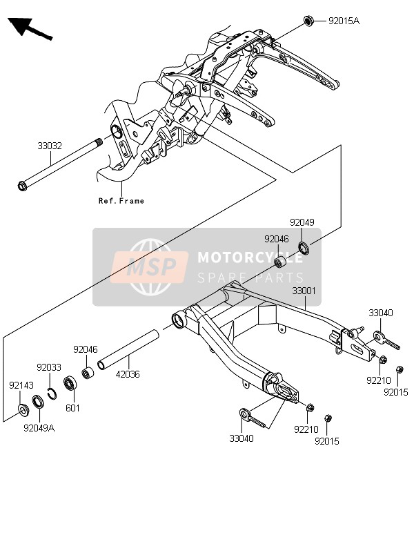 Kawasaki VN1700 VOYAGER ABS 2014 SCHWINGE für ein 2014 Kawasaki VN1700 VOYAGER ABS