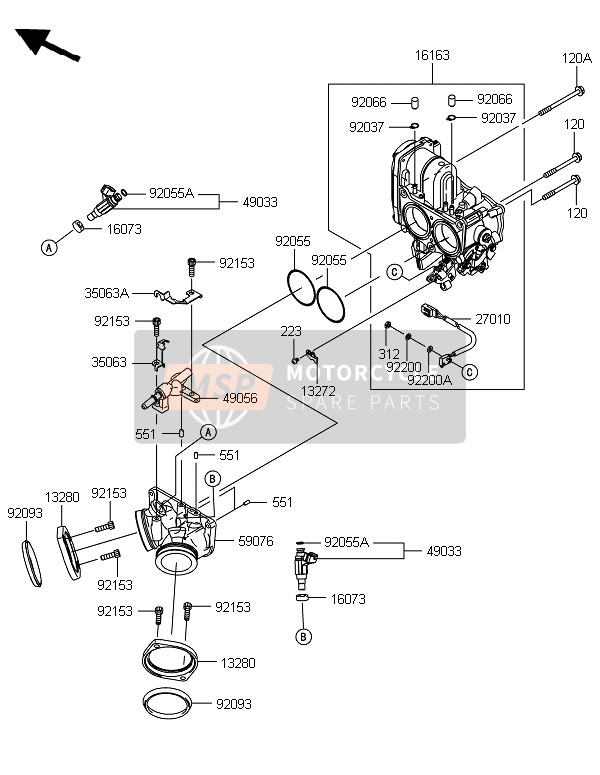 Kawasaki VN1700 VOYAGER CUSTOM ABS 2014 Throttle for a 2014 Kawasaki VN1700 VOYAGER CUSTOM ABS