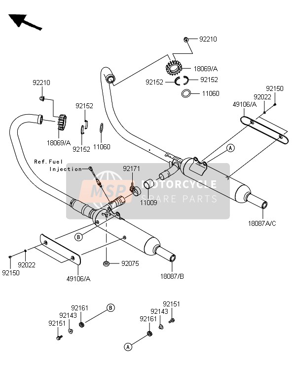 Kawasaki W800 2014 Muffler(S) for a 2014 Kawasaki W800