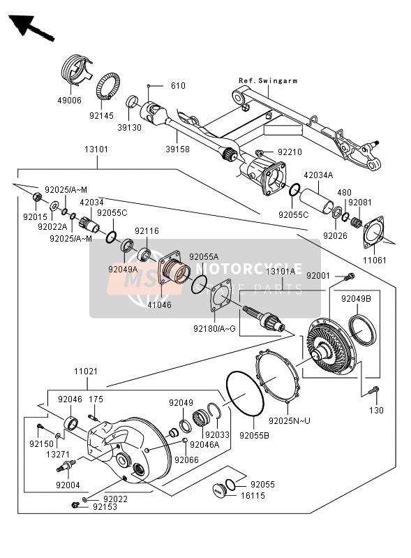 Arbre de transmission & Équipement final