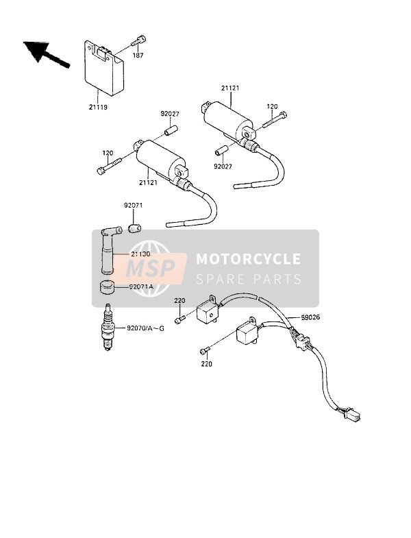 187BA0616, BOLT-UPSET-WSP, 6X16, Kawasaki, 3