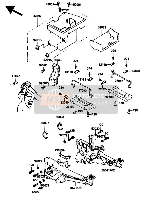 320971102, CASE-BATTERY, Kawasaki, 0