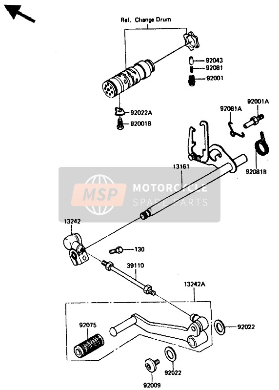 391101015, ROD-ASSY-TIE, Change L, Kawasaki, 0