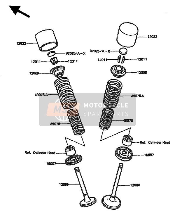 120051016, VALVE-EXHAUST, Kawasaki, 0