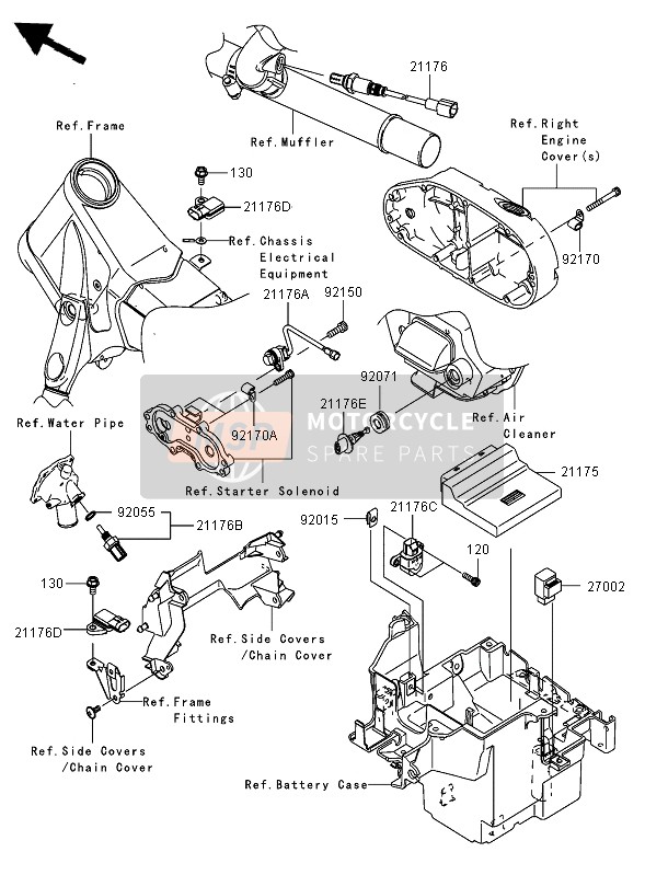 211760009, Sensor,Water Temp, Kawasaki, 2