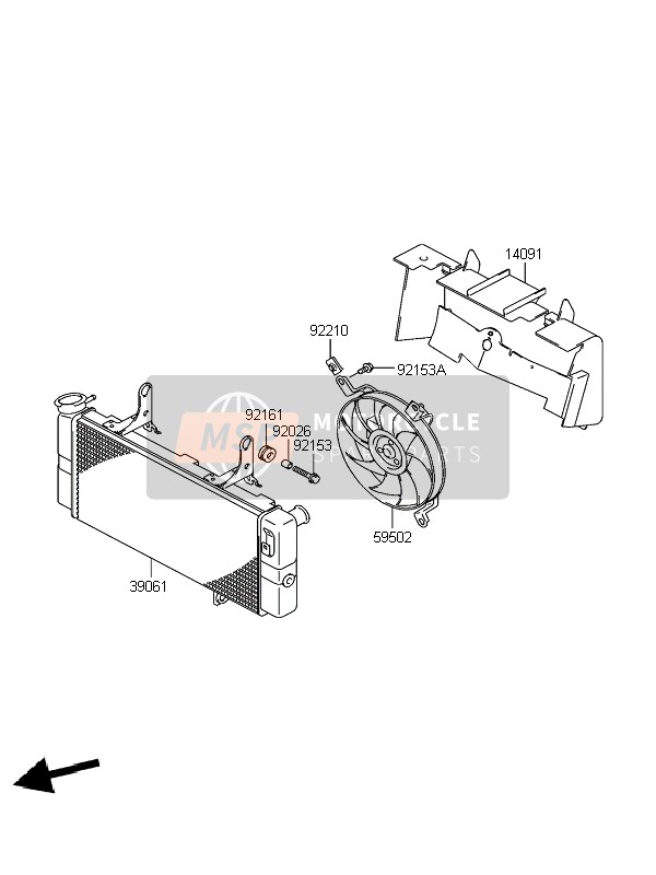 92210S166, Nut, Kawasaki, 0