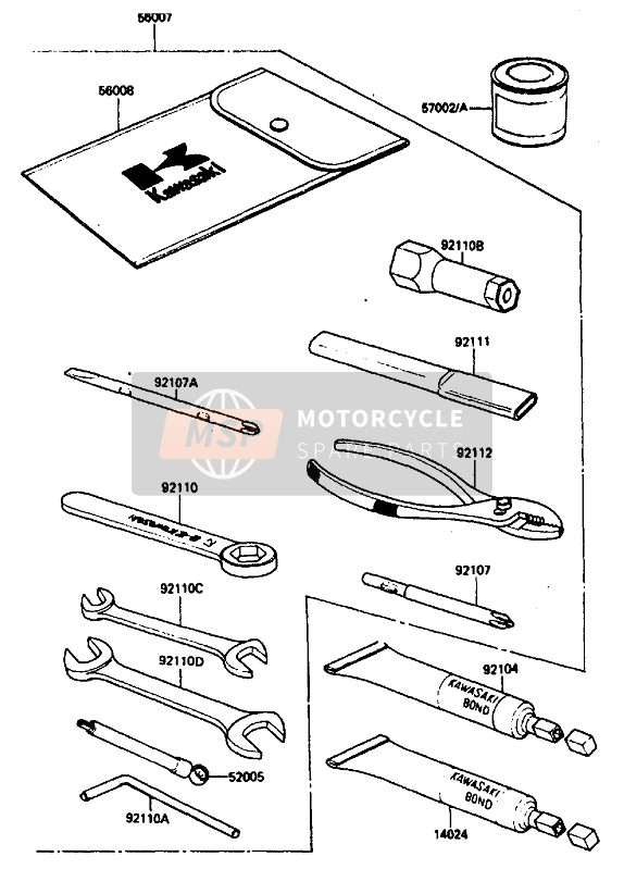 Kawasaki ZX750 1985 Tool for a 1985 Kawasaki ZX750