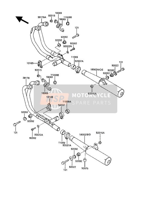 920371537, Clamp,Power Chamber, Kawasaki, 1