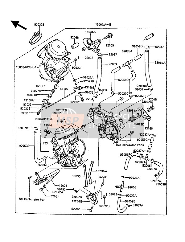 920371637, Clamp, Kawasaki, 2