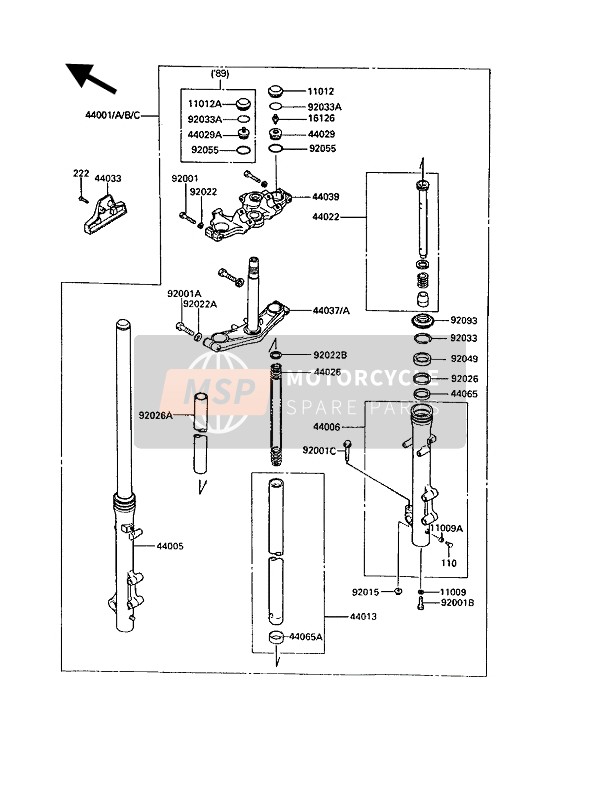 920931197, Seal,Fork, Kawasaki, 2