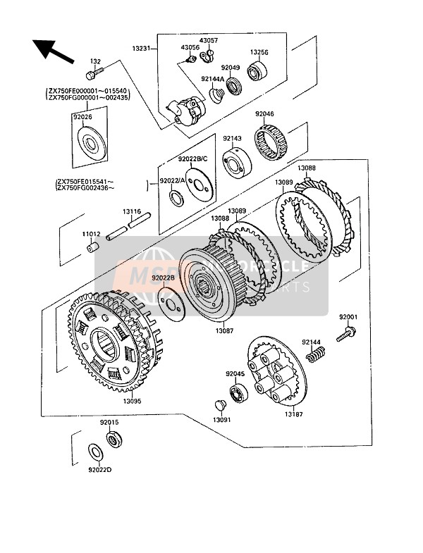 921441084, Spring,Clutch Release, Kawasaki, 1