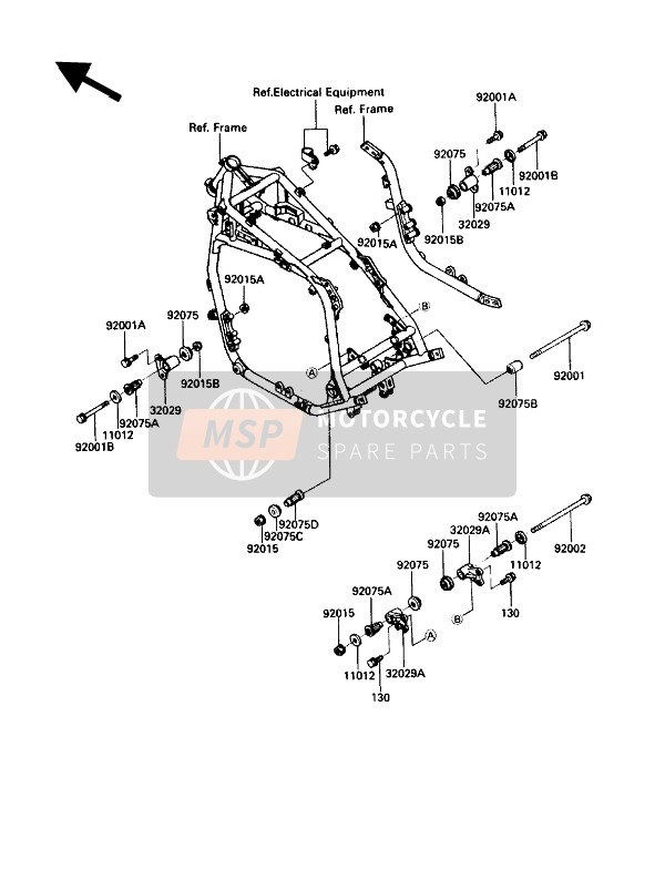 920751738, Damper,Engine Mount, Kawasaki, 2