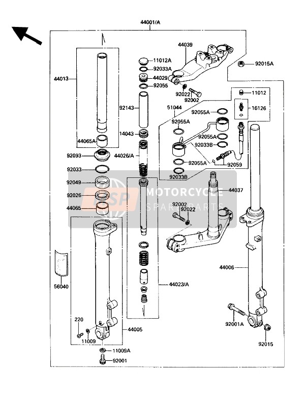 44045046, Gasket,Fork Drain Plug, Kawasaki, 0