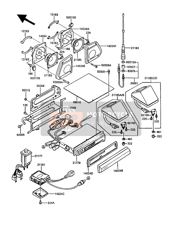 250081125, BRACKET-METER, Kawasaki, 0