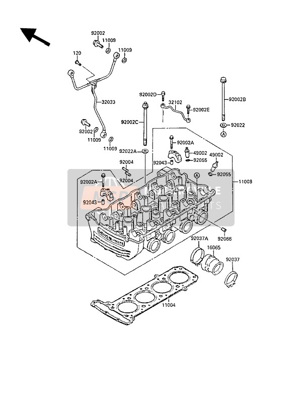 920021911, Schraube 6X30, Kawasaki, 2