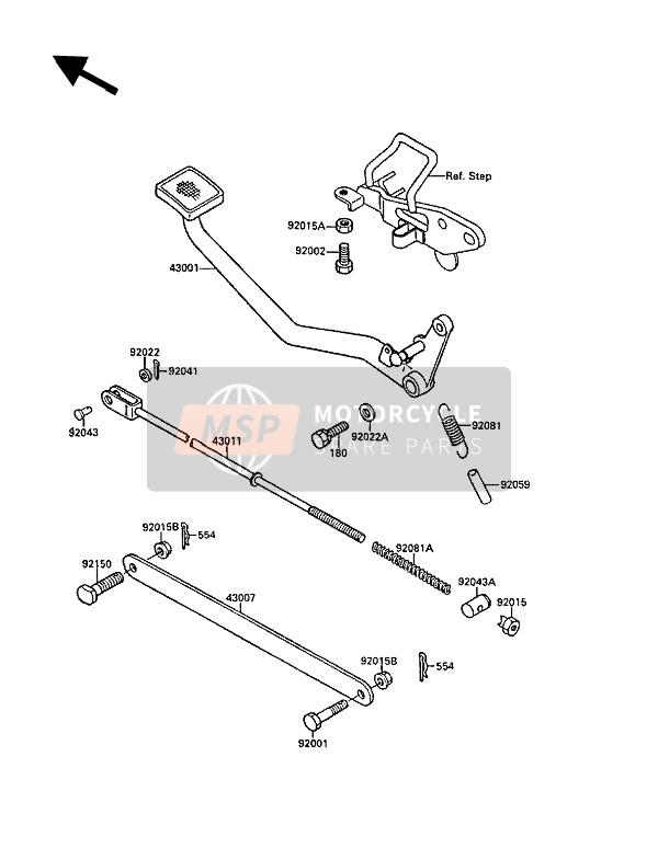 34025009, Spring,Side Stand, Kawasaki, 1