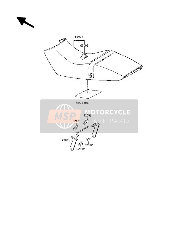 490311056, Latch,Seat, Kawasaki, 0