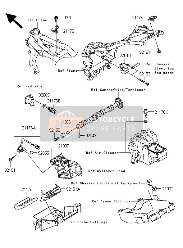 211761077, Sensor, Kawasaki, 2