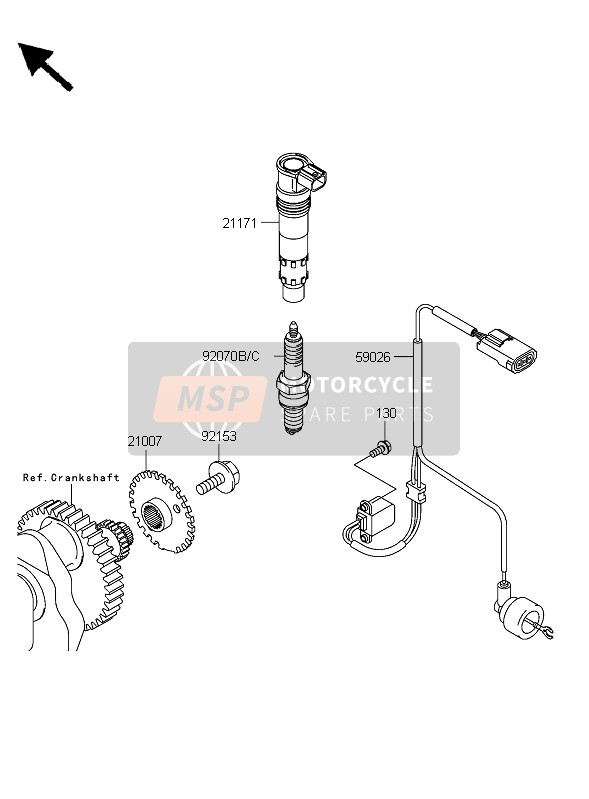 Kawasaki Z750 2006 Ignition System for a 2006 Kawasaki Z750