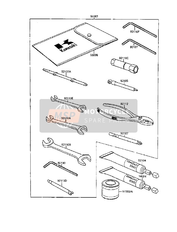 Kawasaki VN-15SE 1988 Tool for a 1988 Kawasaki VN-15SE