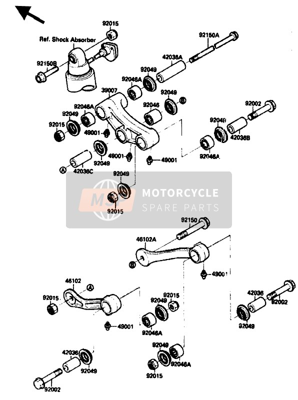 921501931, Bolt,Flanged,12X165, Kawasaki, 0