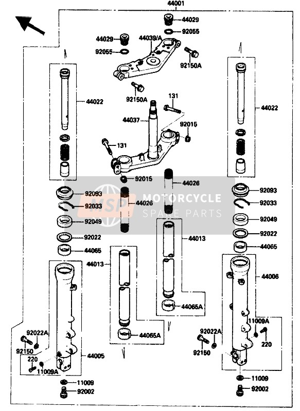 440291133, SEAT-FORK Spring, Kawasaki, 0