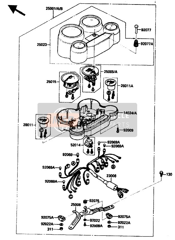 140241688, Cover, Meter Housing, Kawasaki, 0