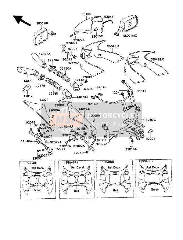 920091572, Screw,5X15, Kawasaki, 0